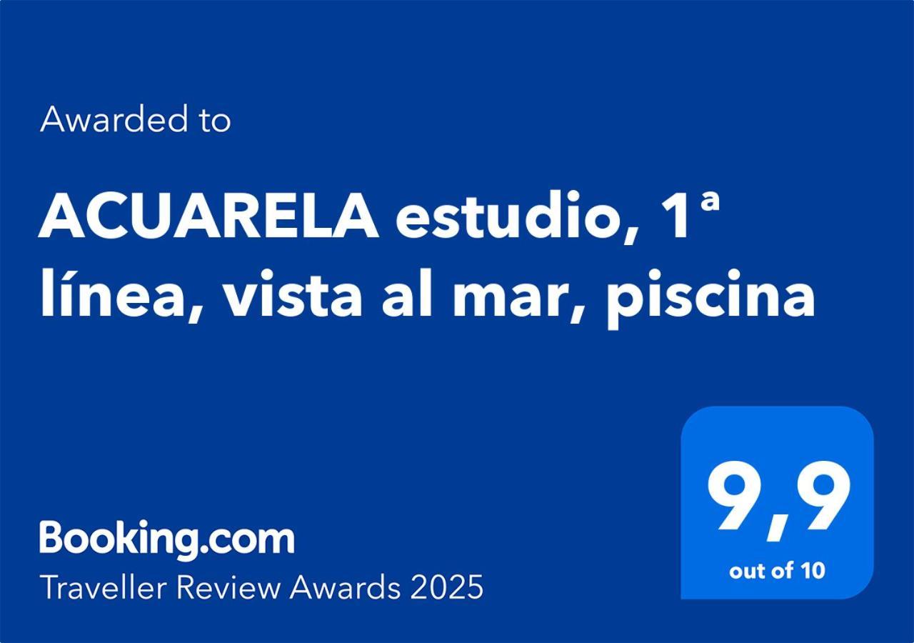 Acuarela Estudio, 1ª Linea, Vista Al Mar, Piscina Calpe Ngoại thất bức ảnh